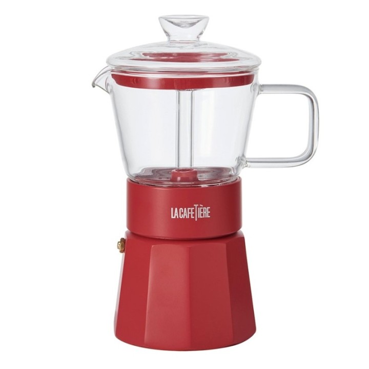 La Cafetière Verona 6-Cup Espresso Pot Red