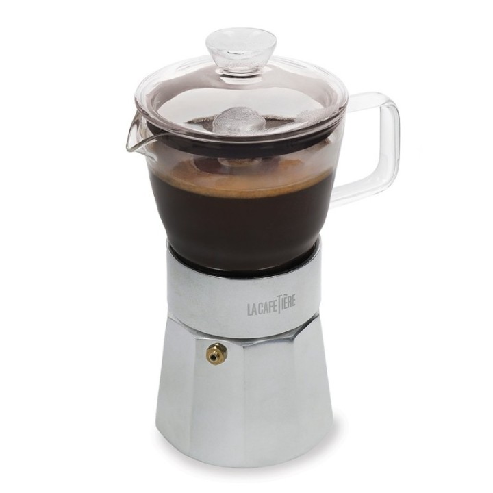 La Cafetière Verona 6-Cup Espresso Pot Steel