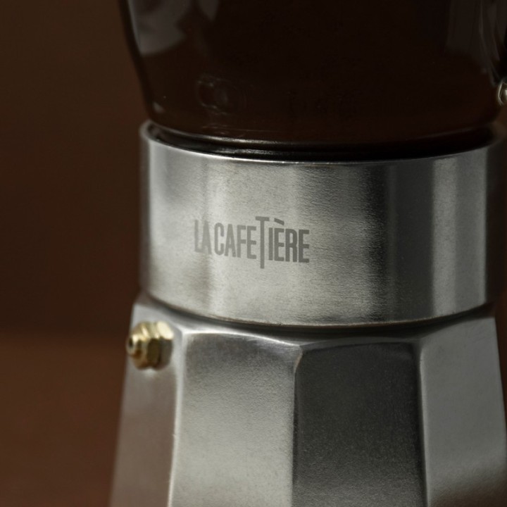La Cafetière Verona 6-Cup Espresso Pot Steel