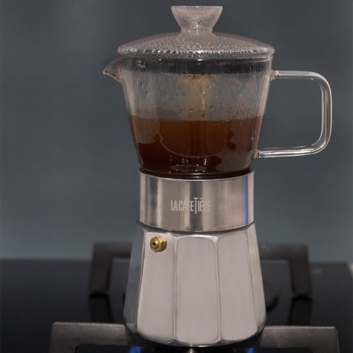 La Cafetière Verona 6-Cup Espresso Pot Steel
