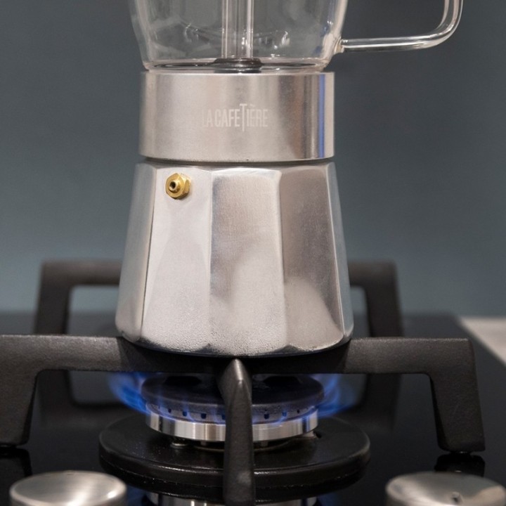 La Cafetière Verona 6-Cup Espresso Pot Steel