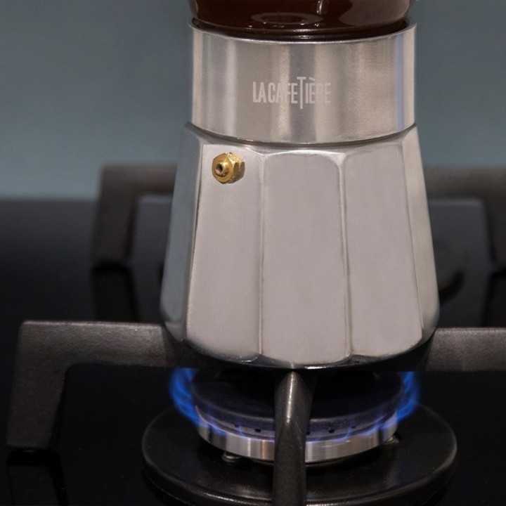 La Cafetière Verona 6-Cup Espresso Pot Steel
