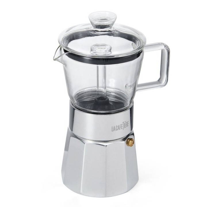La Cafetière Verona 6-Cup Espresso Pot Steel