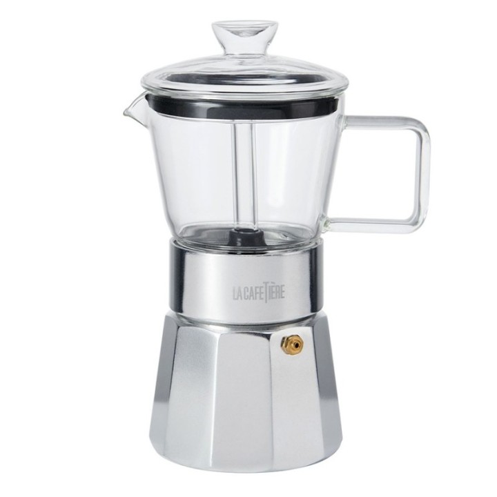 La Cafetière Verona 6-Cup Espresso Pot Steel