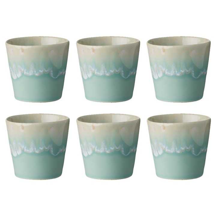 Costa Nova Gres Espressokopper 6 stk 0,10L Mint Costa Nova Gres Espressokopper 6 stk 0,10L Mint
