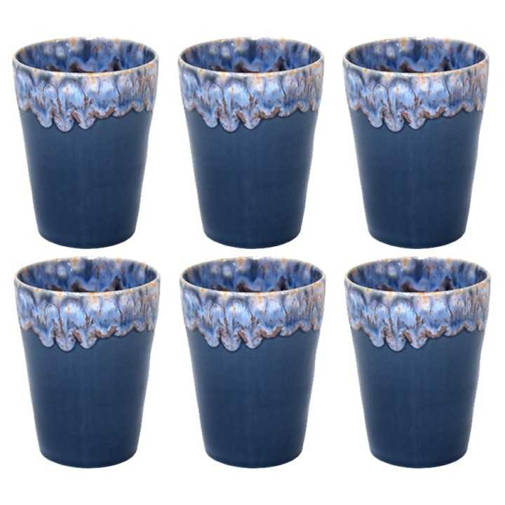 Costa Nova Gres Krus 6 stk 0,38L Blå Costa Nova Gres Krus 6 stk 0,38L Blå
