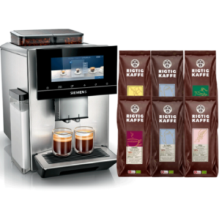 Siemens TQ907R03 EQ900 s700 Espresso machine Incl. 6x400g Rigtig Kaffe Organic