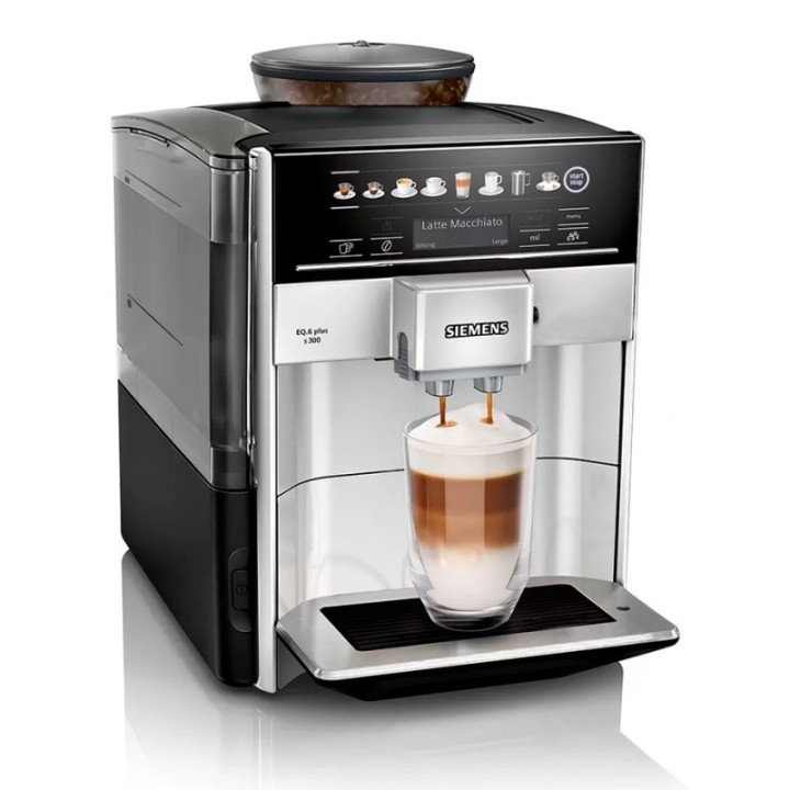 Siemens TE653M11RW EQ6 s300 Espresso Machine Incl. 6x400g Rigtig Kaffe Organic