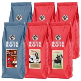Rigtig Kaffe Bestsellers Mix pack 6kg Whole coffee beans