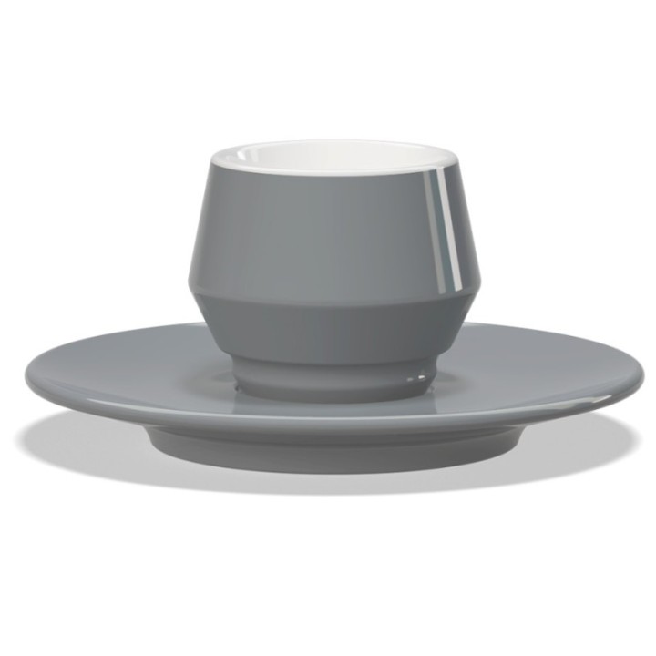 Club House Maniko Espresso with saucer Gray 7 cl 1 pc
