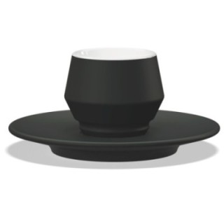 Club House Maniko Espresso with Saucer Matte Black 7 cl 4 pcs