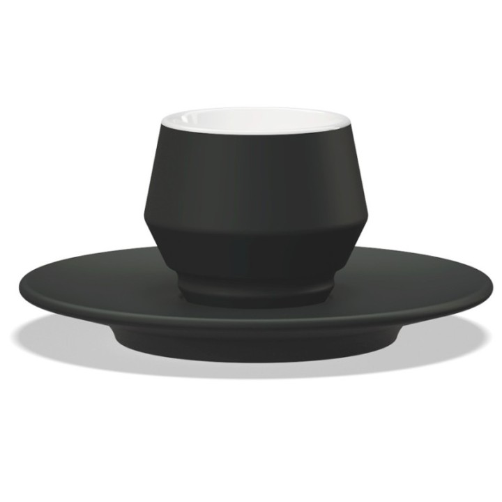 Club House Maniko Espresso with Saucer Matte Black 7 cl 4 pcs
