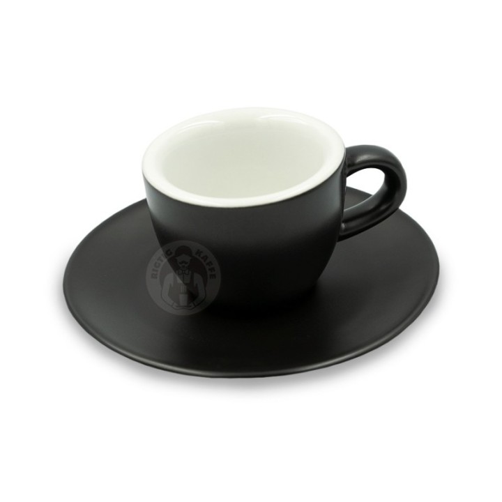 Club House Tulipano Espresso with saucer Matte Black 7 cl 1 pc