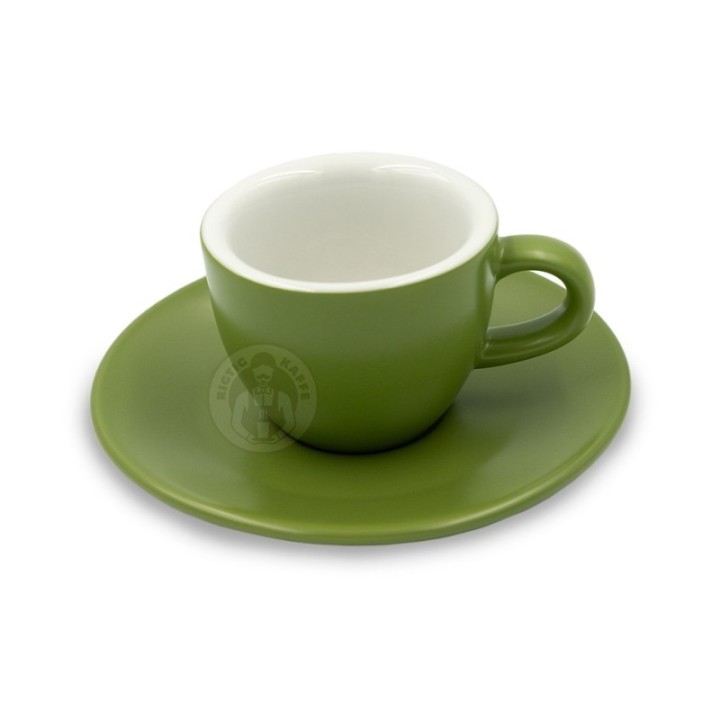 Club House Tulipano Espresso with Saucer Matte Green 7 cl 1 pc
