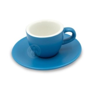 Club House Tulipano Espresso with saucer matte blue 7 cl 1 pc
