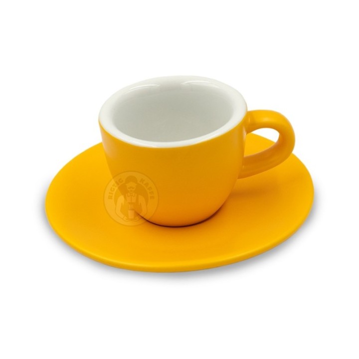Club House Tulipano Espresso with Saucer Matte Yellow 7 cl 1 pc