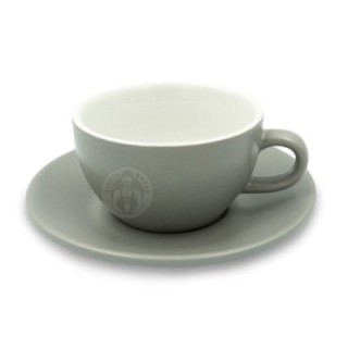 Club House Tulipano Cappuccino with saucer Matte Gray 26 cl 1 pc