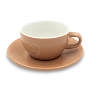 Club House Tulipano Cappuccino with saucer Matte Beige 26 cl 1 pc