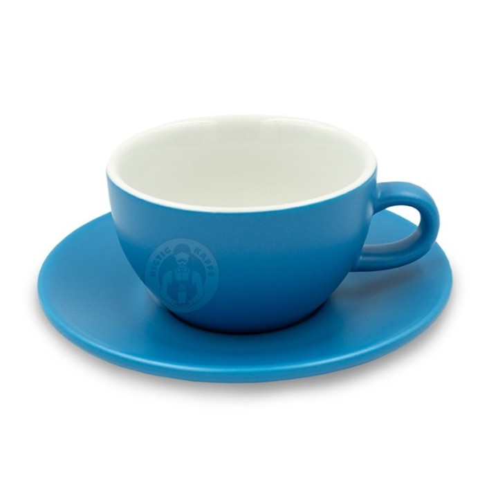 Club House Tulipano Cappuccino with Saucer Matte Blue 26 cl 1 pc