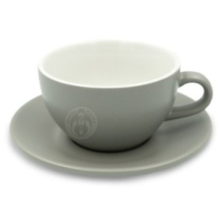 Club House Tulipano Latte with saucer Matte gray 30 cl 1 pc