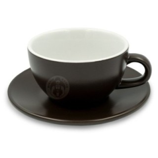Club House Tulipano Latte with saucer Matte Brown 30 cl 1 pc