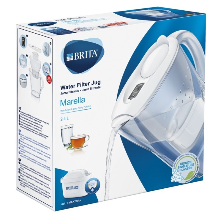 BRITA Marella 2,4L Hvid Inkl. 10 stk Filter