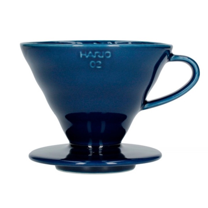 Hario V60-02 Keramik Dripper Mørkeblå 2 Kop.