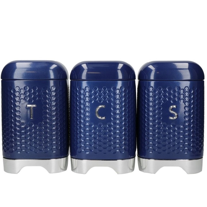 KitchenCraft Lovello Beholdere Navy 3 Stk