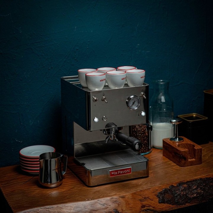 La Pavoni New Casa Bar Stål Espressomaskine