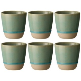 Aida RAW Colour Krus 30 cl 6 Stk Greenish