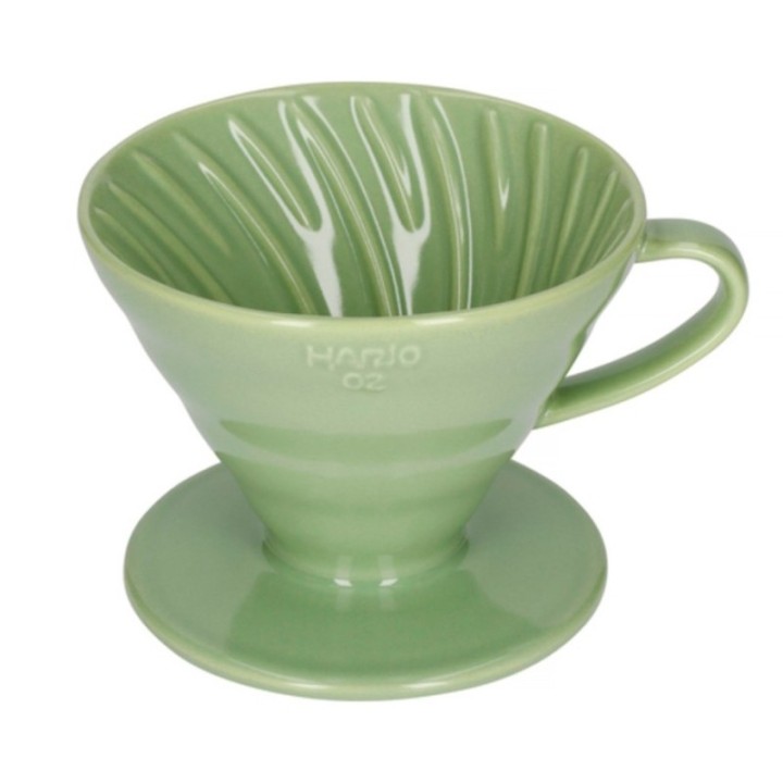 Hario V60-02 Keramik Dripper Smokey Grøn 2 Kop.
