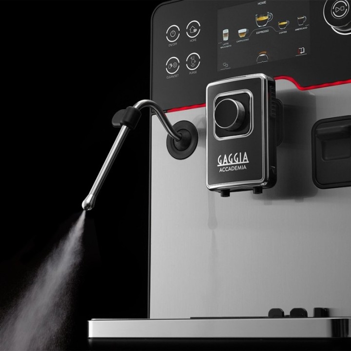 Gaggia Accademia Stål Espressomaskine Inkl. Mælkekande & 3x400g Rigtig Kaffe