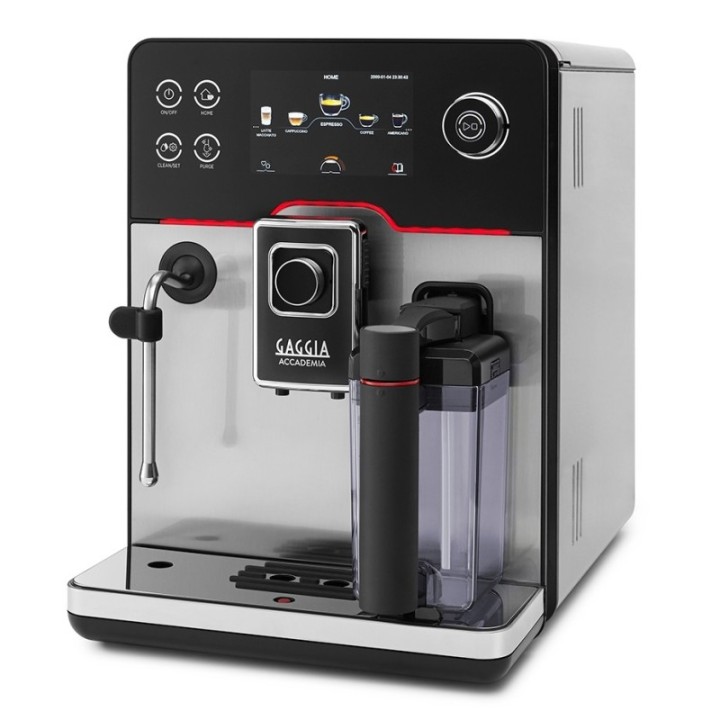 Gaggia Accademia Stål Espressomaskine Inkl. Mælkekande & 3x400g Rigtig Kaffe