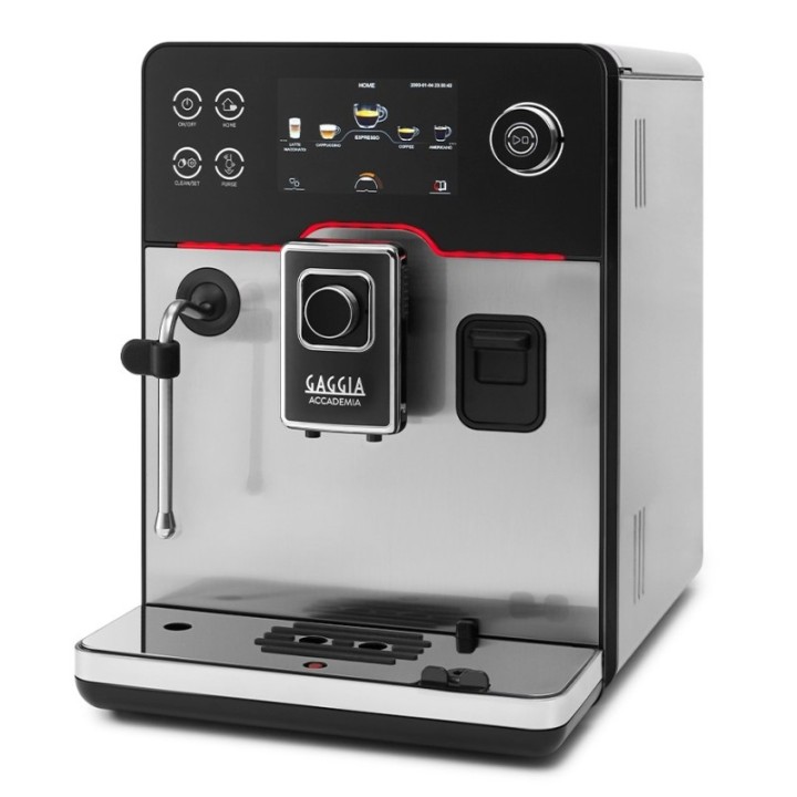 Gaggia Accademia Stål Espressomaskine Inkl. Mælkekande & 3x400g Rigtig Kaffe