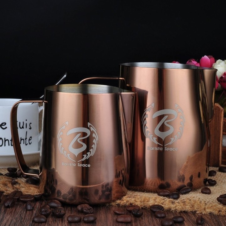 Barista Space Rosa Guld Mælkekande 0,6L