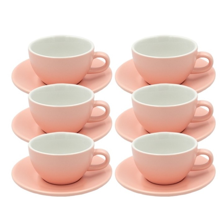 Club House Tulipano Cappuccino m. Underkop Mat Rosa 26 cl 6 Stk