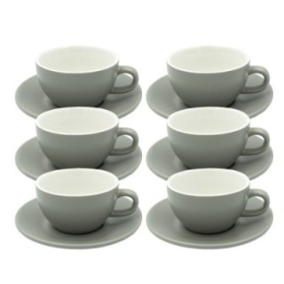 Club House Tulipano Cappuccino m. Underkop Mat Grå 26 cl 6 Stk