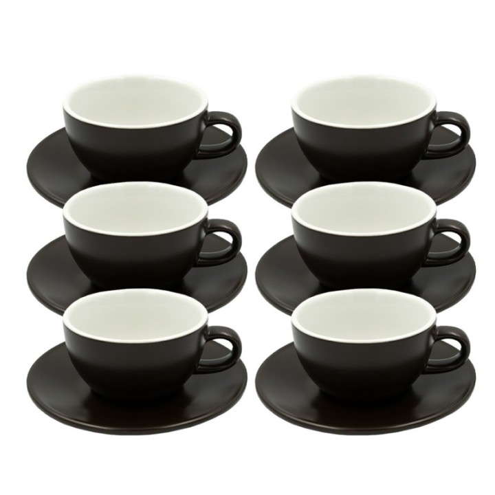 Club House Tulipano Cappuccino m. Underkop Mat Brun 26 cl 6 Stk