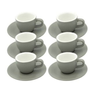 Club House Tulipano Espresso m. Underkop Mat Grå 7 cl 6 Stk