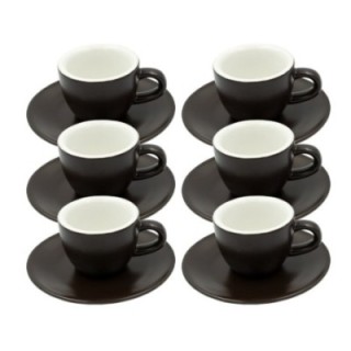 Club House Tulipano Espresso m. Underkop Mat Brun 7 cl 6 Stk