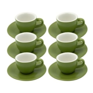 Club House Tulipano Espresso m. Underkop Mat Grøn 7 cl 6 Stk