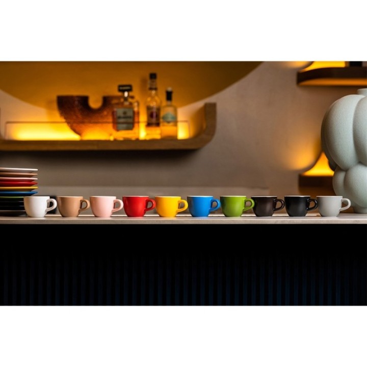 Club House Tulipano Espresso m. Underkop Mat Beige 7 cl 6 Stk