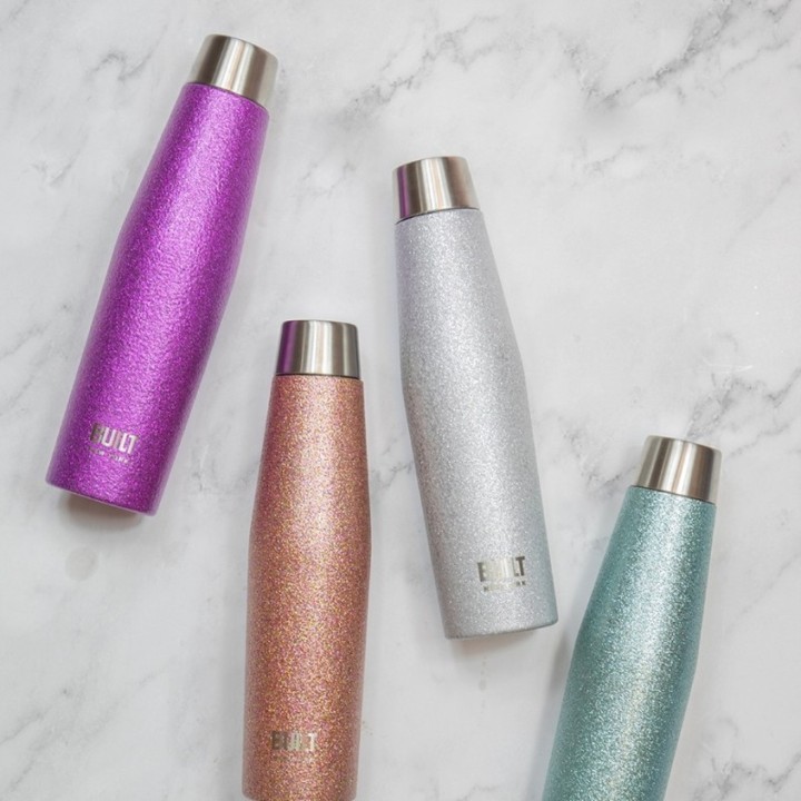 BUILT Apex Termoflaske 0,54 L Lilla Glitter