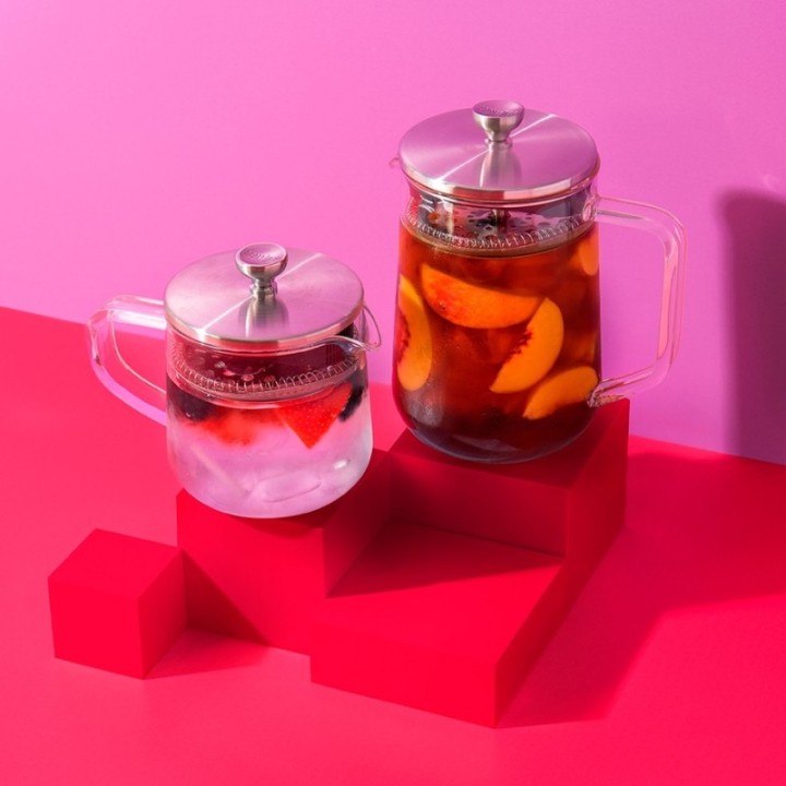 La Cafetière 4 Kop. Tebrygger Stål/Glas