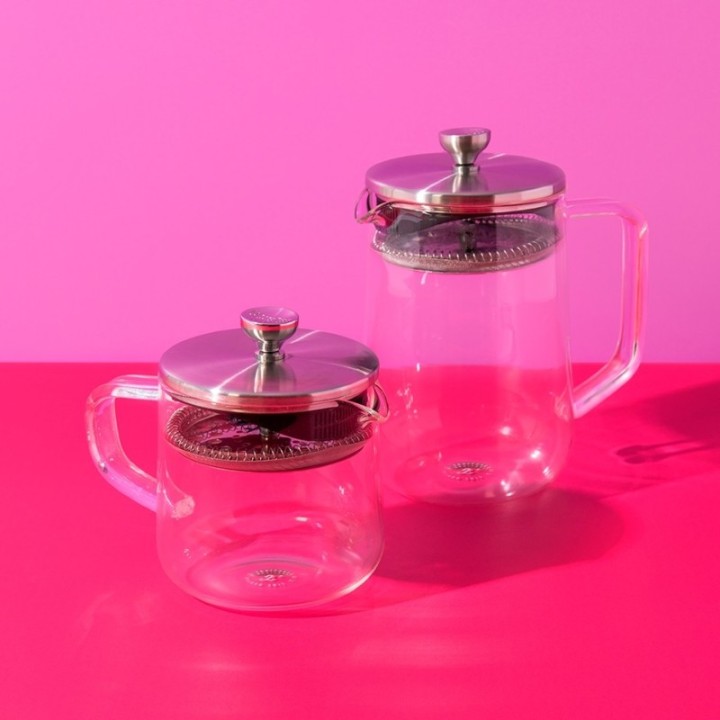 La Cafetière 4 Kop. Tebrygger Stål/Glas
