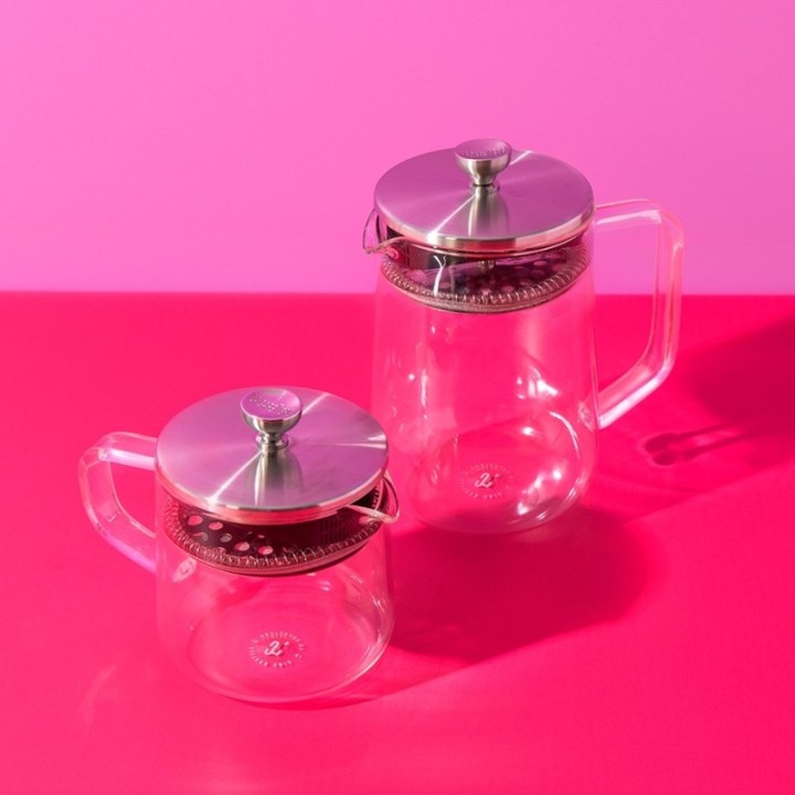 La Cafetière 4 Kop. Tebrygger Stål/Glas