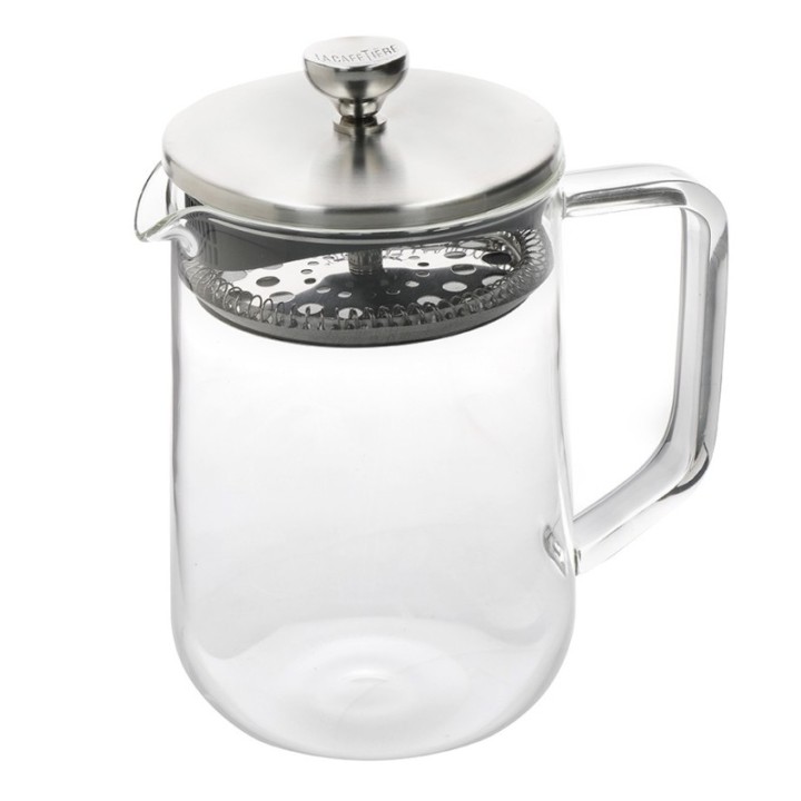 La Cafetière 4 Kop. Tebrygger Stål/Glas