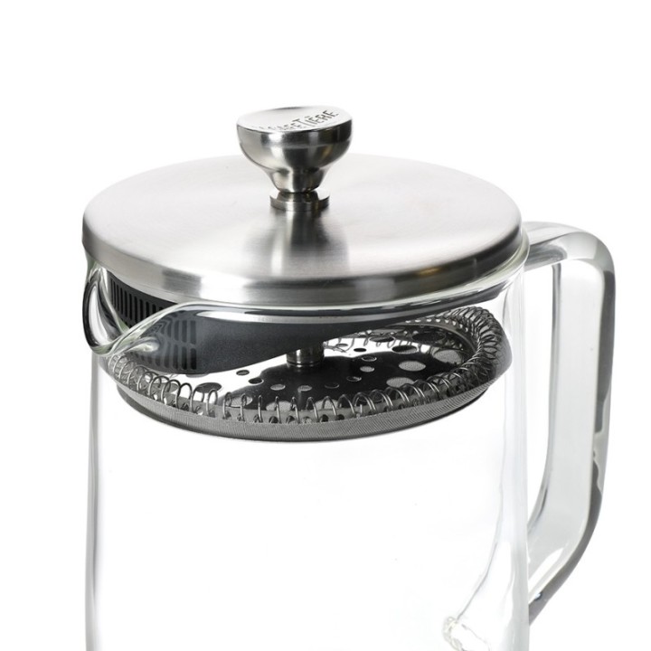 La Cafetière 4 Kop. Tebrygger Stål/Glas