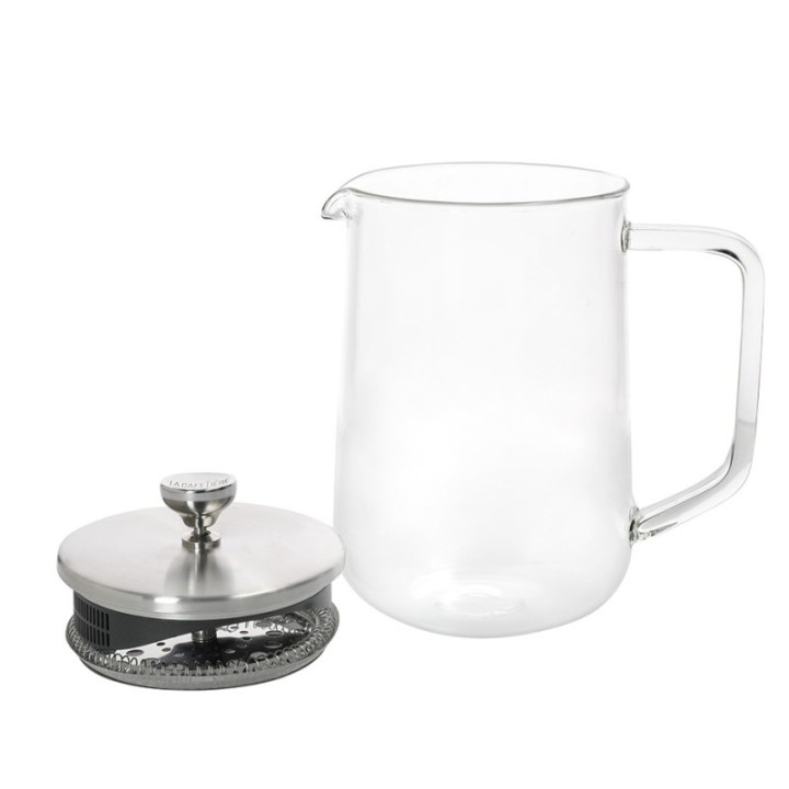 La Cafetière 4 Kop. Tebrygger Stål/Glas