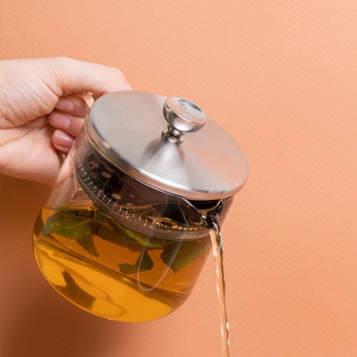 La Cafetière 2 Kop. Tebrygger Stål/Glas